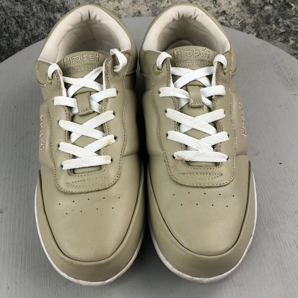 Propet Women's Size 10 AA (N) Washable Walker Tan White Lace-Up Sneakers Shoes - Picture 6 of 12